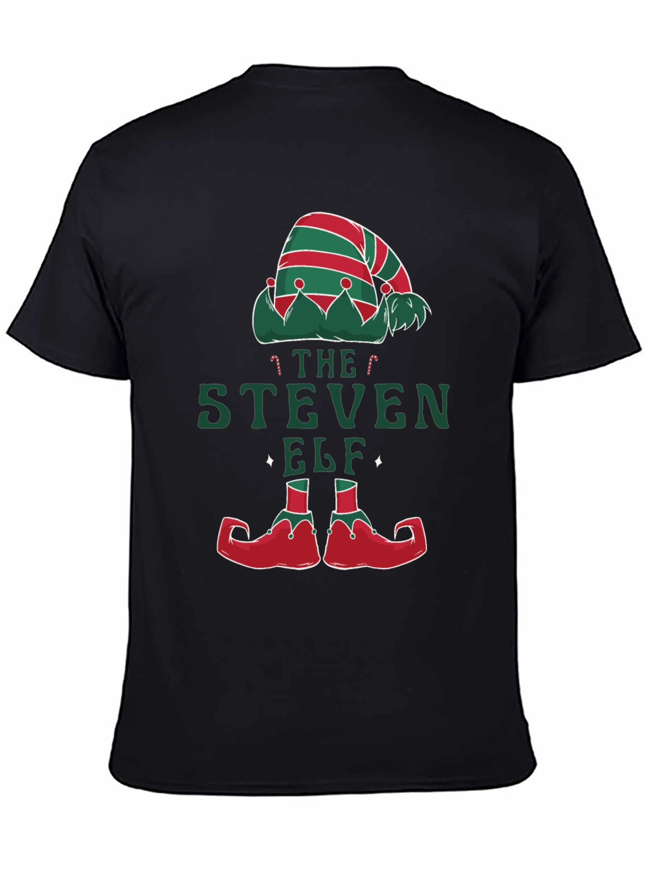 Personalized Steven Elf Christmas T-Shirt