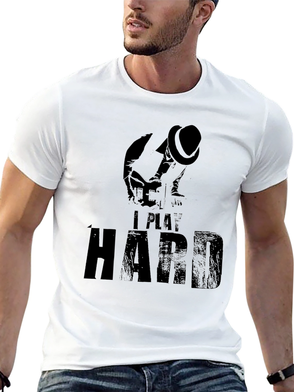 I Play Hard T-Shirt - Black