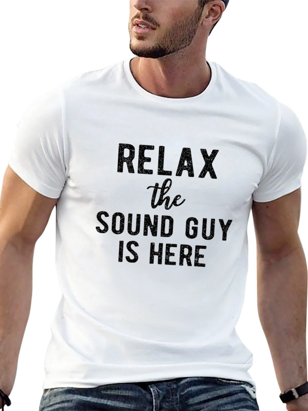 Relax The Sound Guy Is Here! Novelty T-Shirt