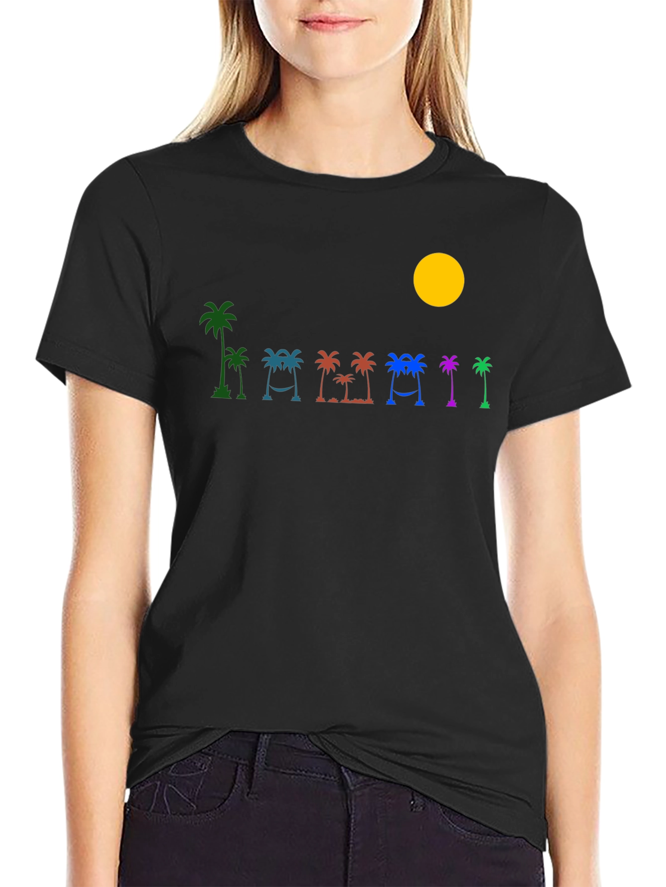 Tropical Palm Tree Graphic T-Shirt