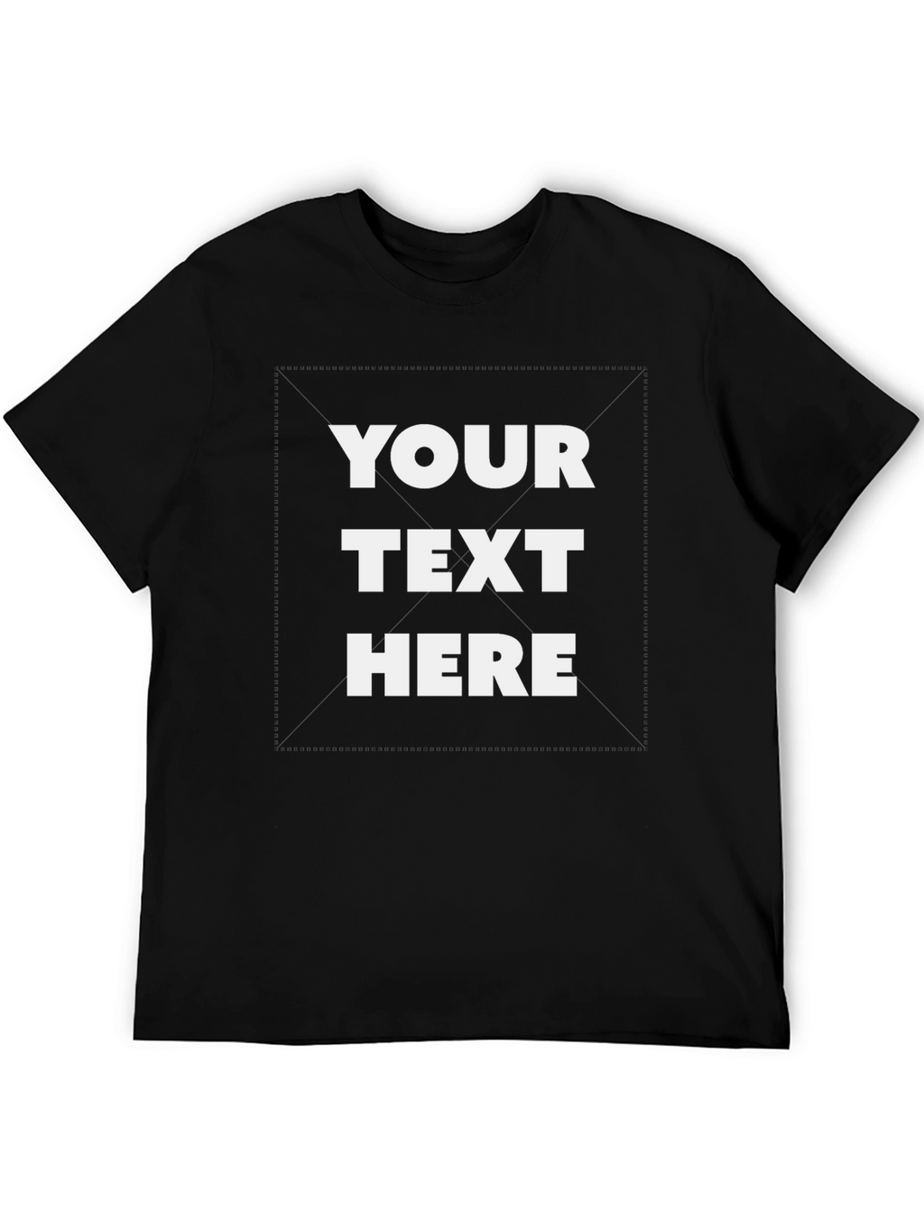 Customizable Black T-Shirt