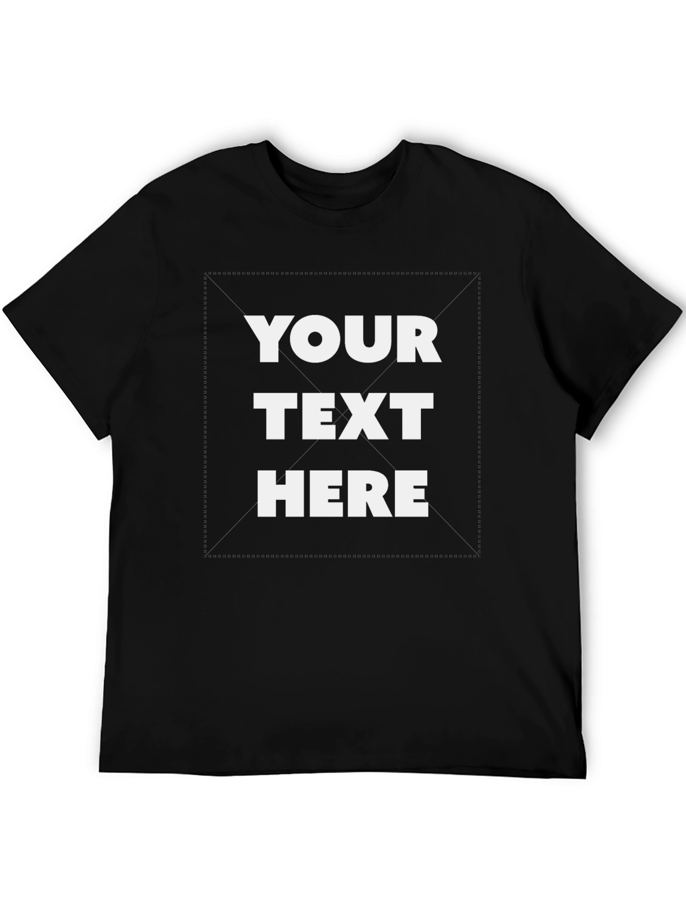 Customizable Black T-Shirt