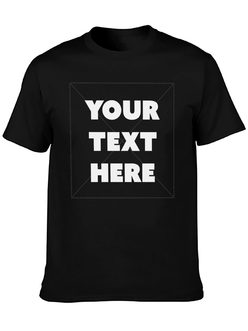 Customizable Black T-Shirt