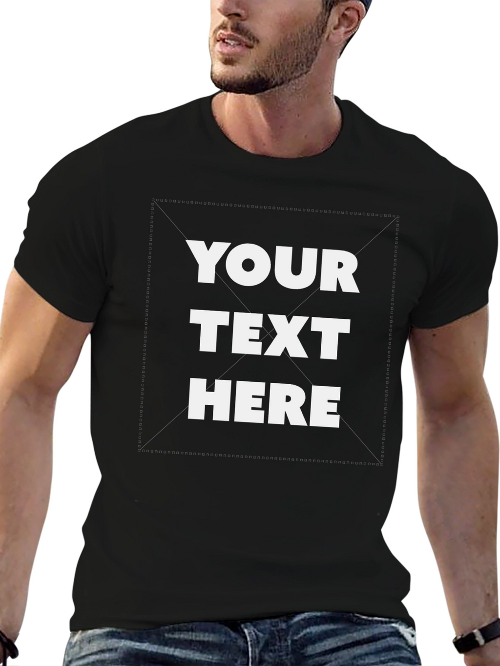 Customizable Black T-Shirt