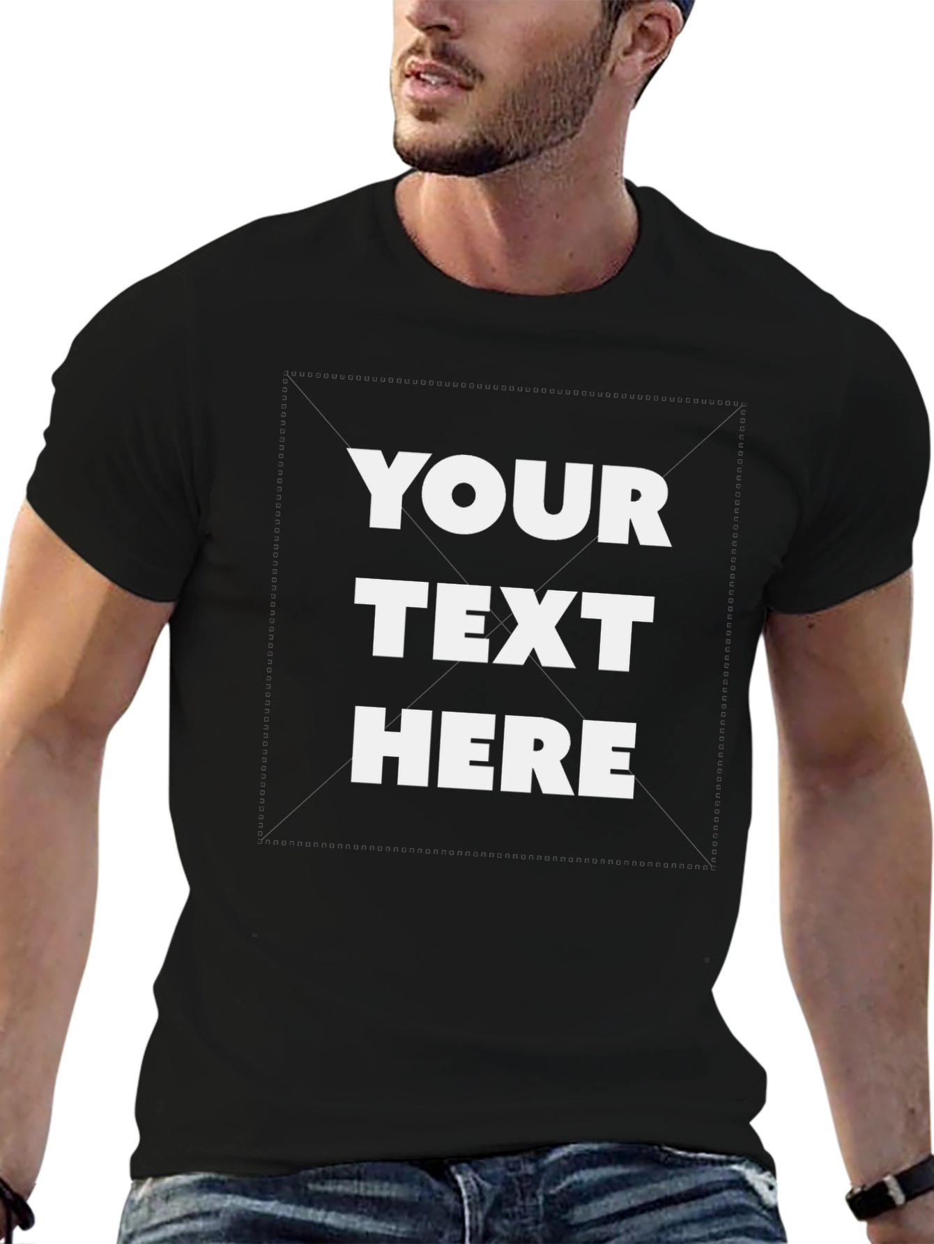 Customizable Black T-Shirt
