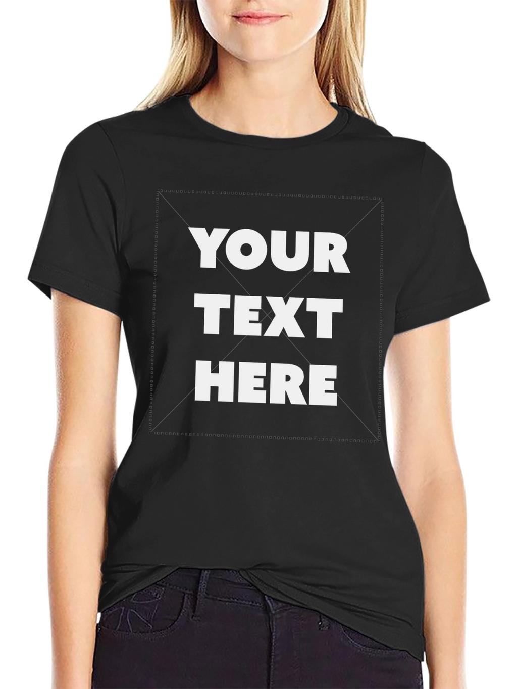 Customizable Black T-Shirt