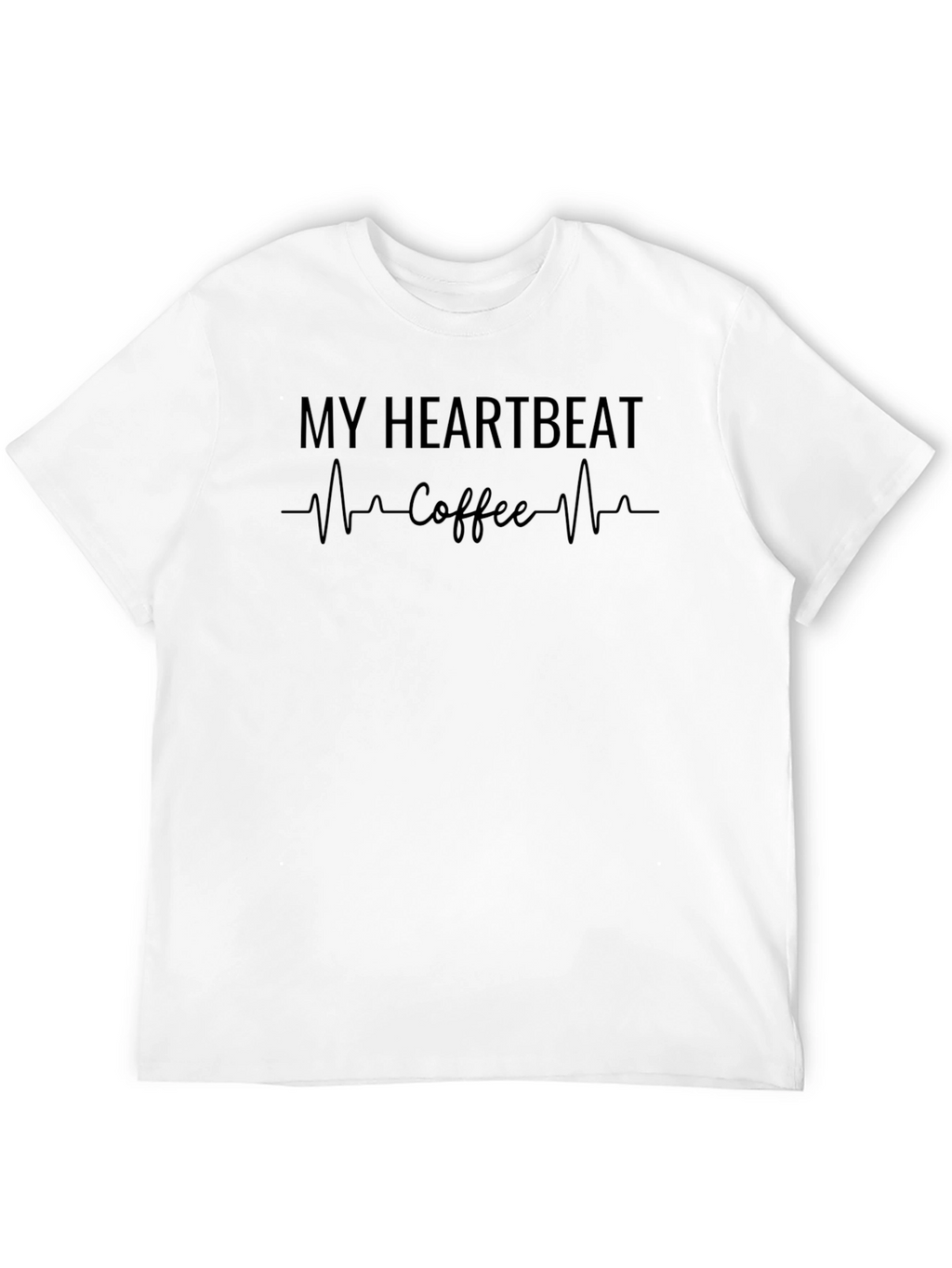 My Heartbeat Coffee T-Shirt - Black