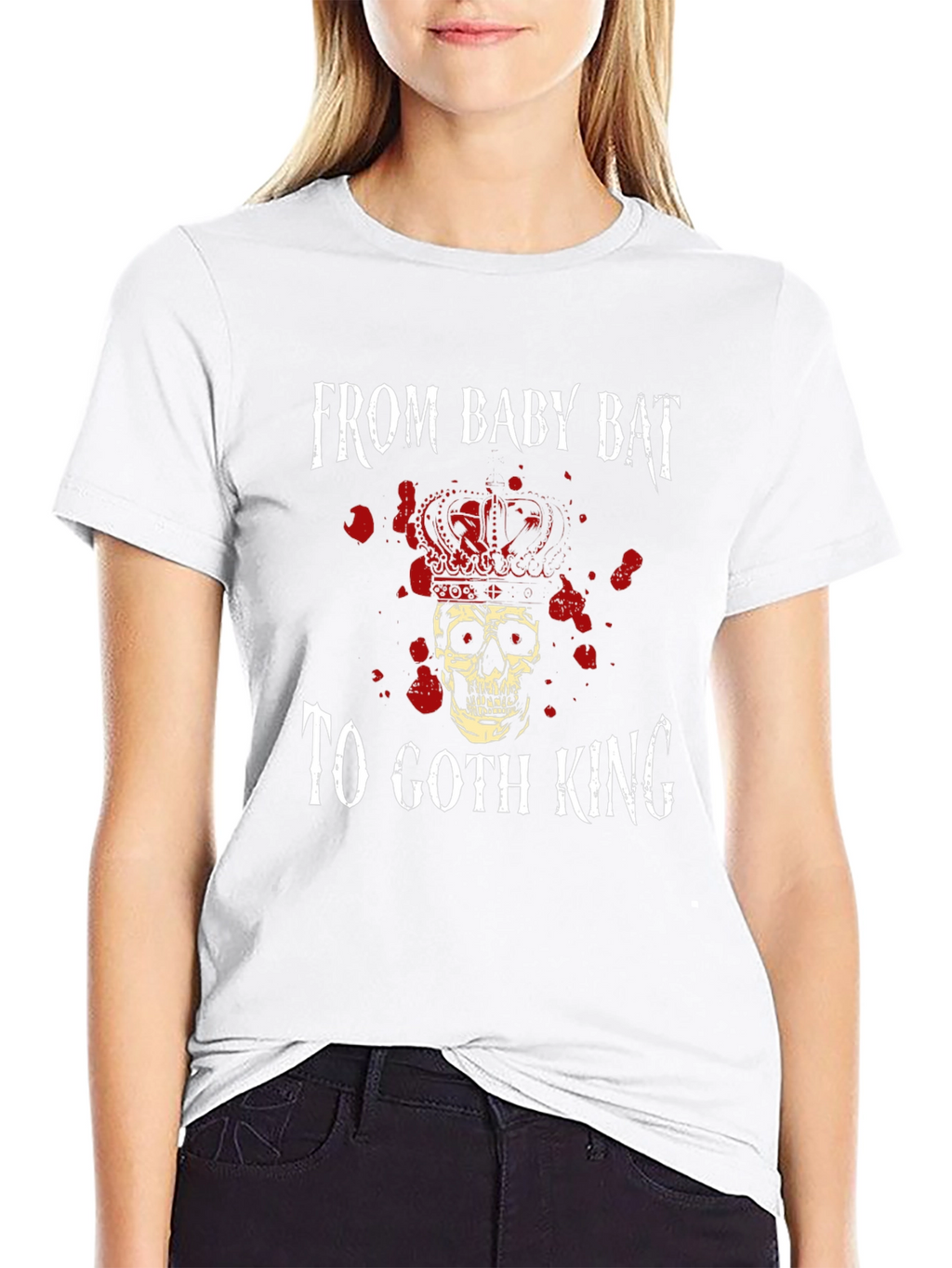 Goth King Graphic Tee - Baby Bat T-Shirt