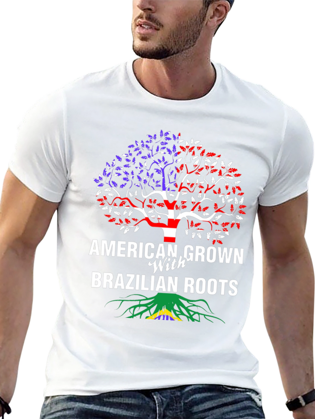 American Grown with Brazilian Roots T-Shirt