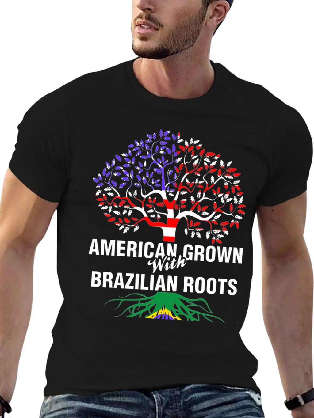 American Grown with Brazilian Roots T-Shirt