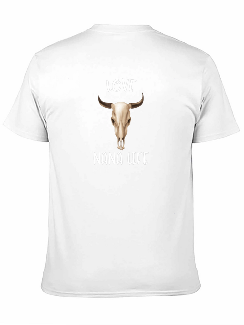 Love Nana Life Bull Skull Graphic Tee