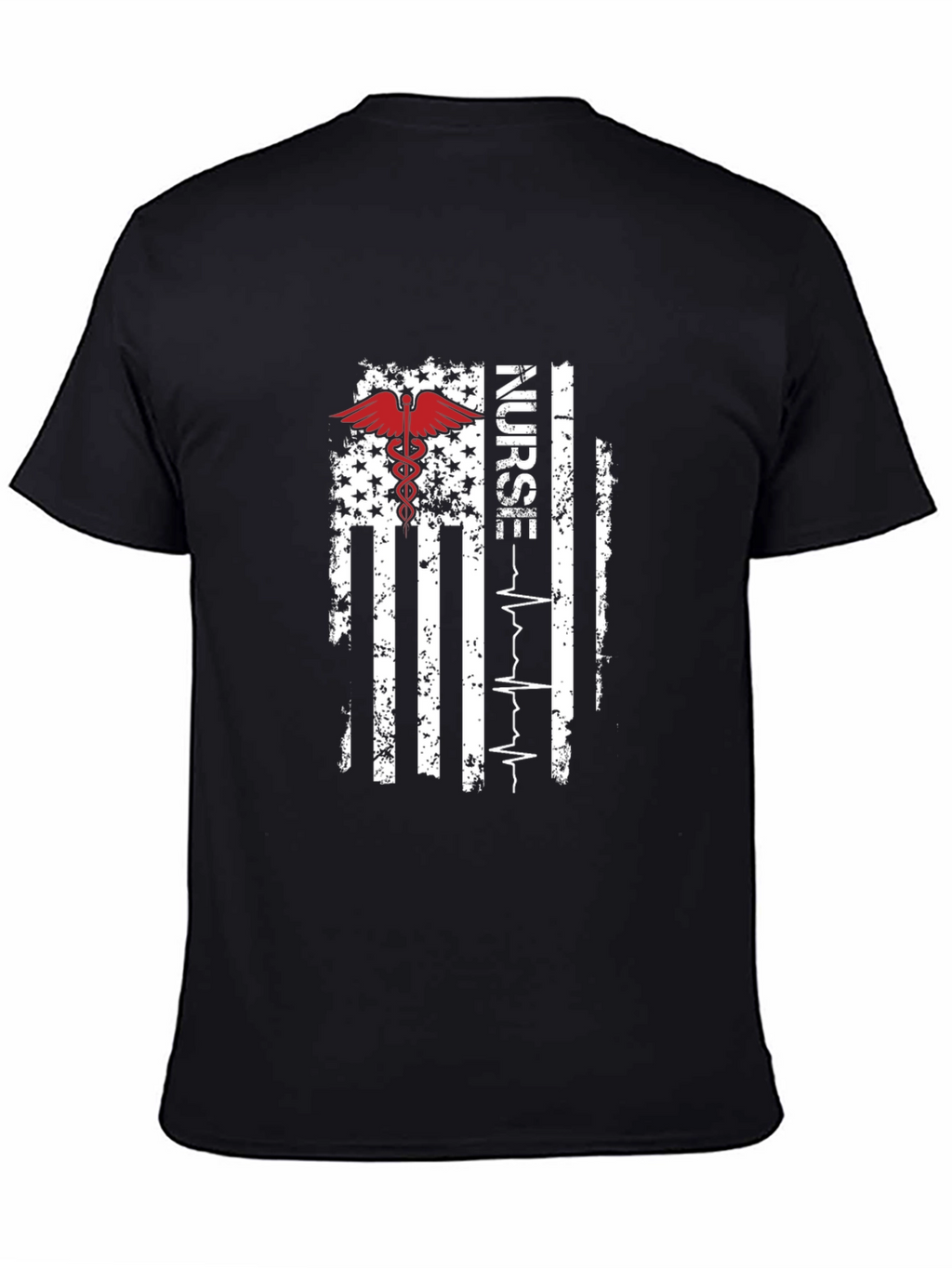 Nurse American Flag T-Shirt - Patriotic RN Tee