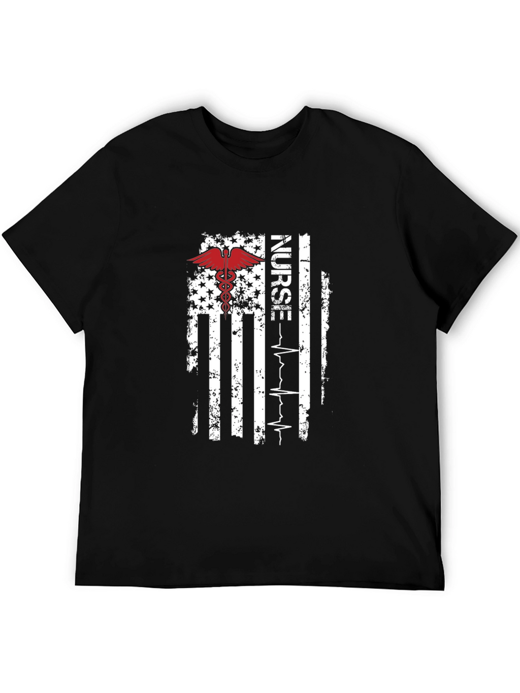 Nurse American Flag T-Shirt - Patriotic RN Tee