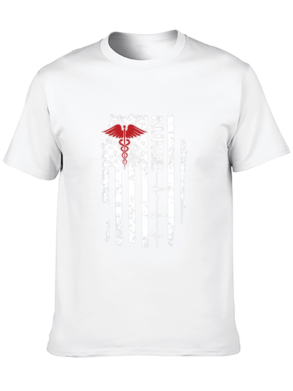 Nurse American Flag T-Shirt - Patriotic RN Tee