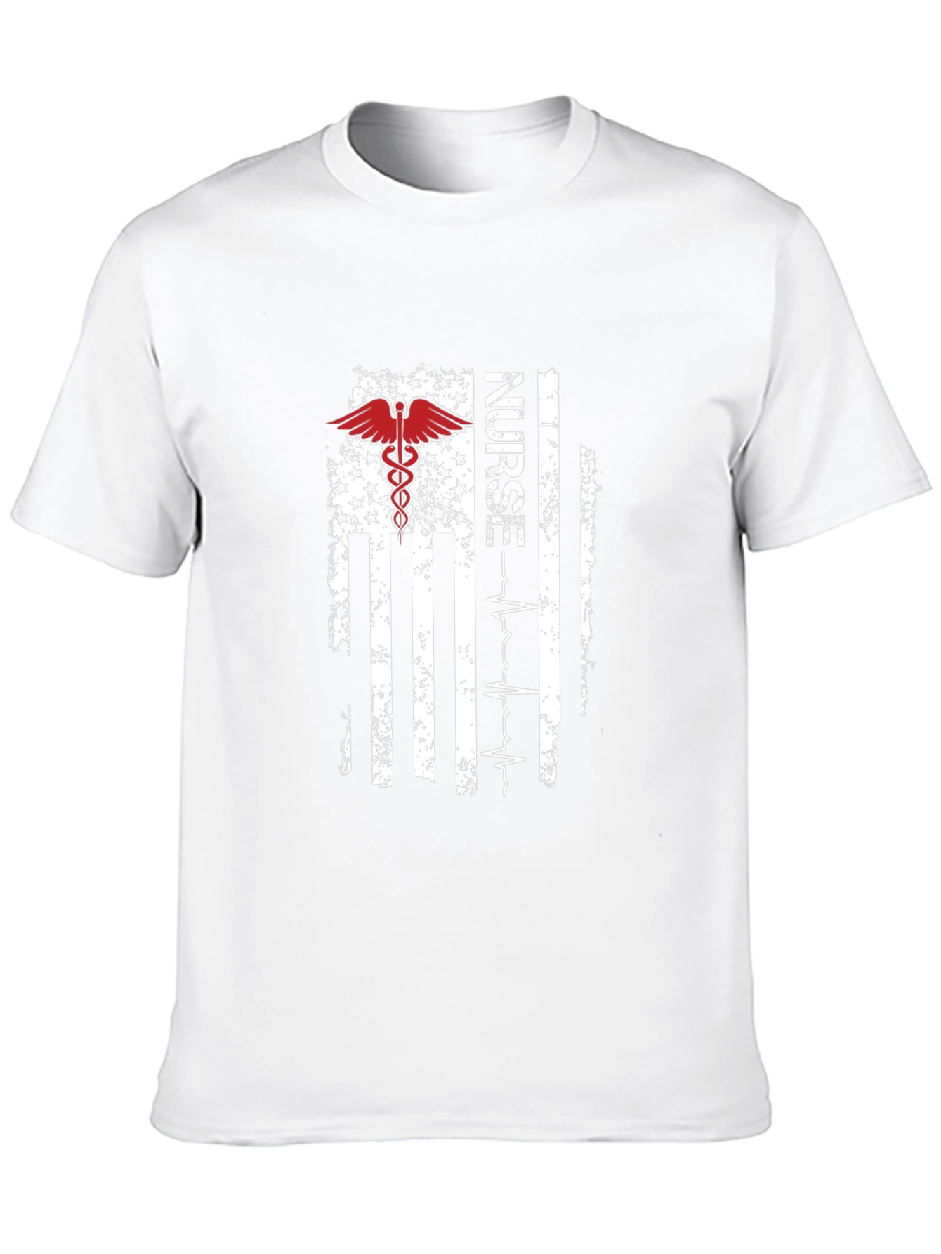 Nurse American Flag T-Shirt - Patriotic RN Tee