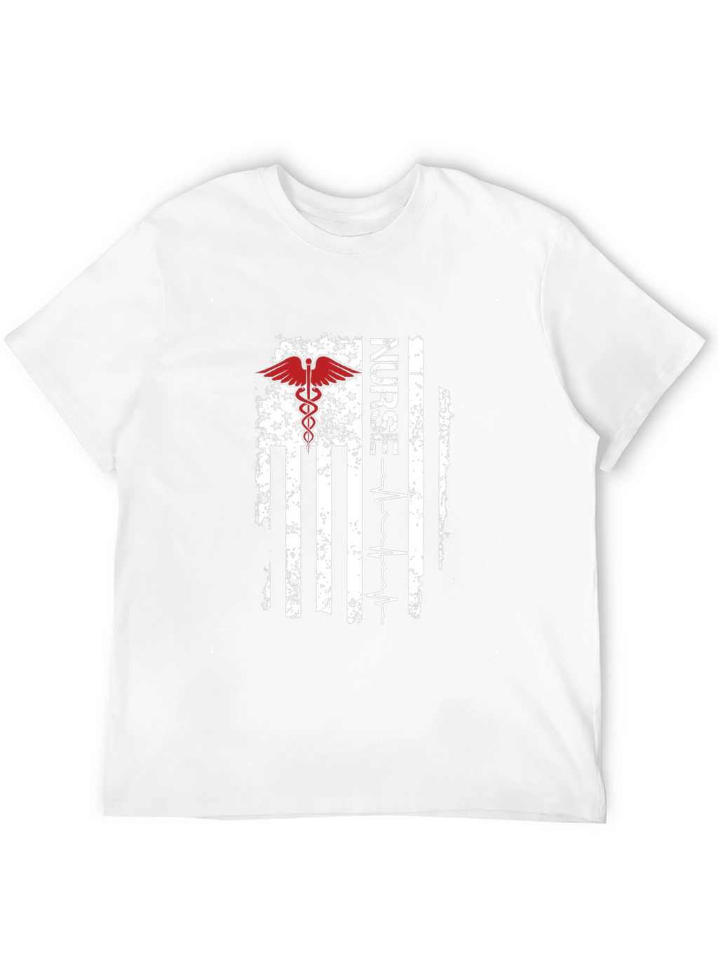 Nurse American Flag T-Shirt - Patriotic RN Tee