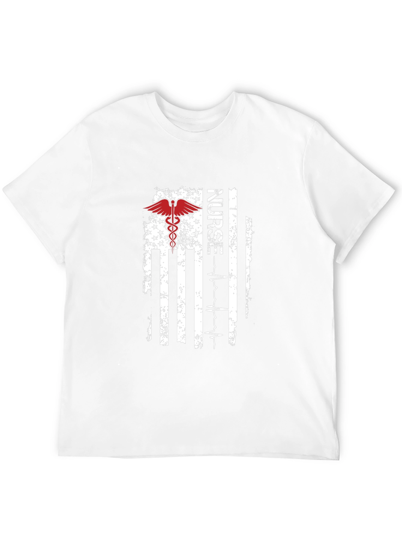 Nurse American Flag T-Shirt - Patriotic RN Tee