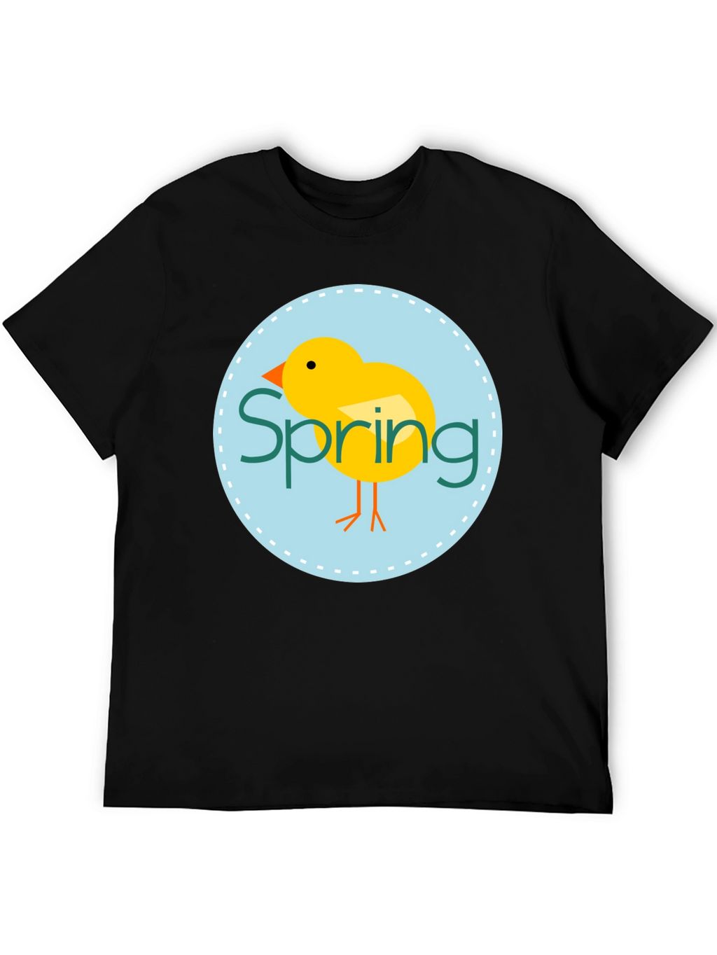 Spring Chick Graphic Tee - Unisex Black T-Shirt