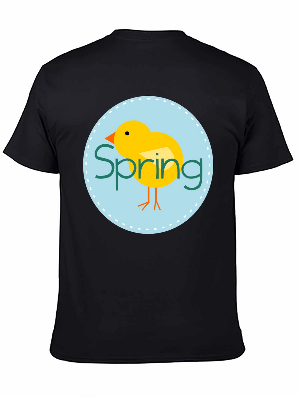 Spring Chick Graphic Tee - Unisex Black T-Shirt