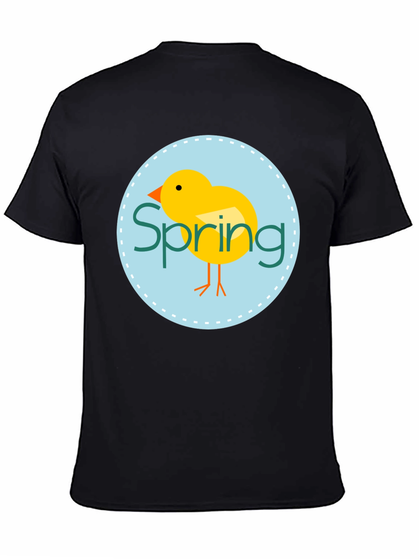 Spring Chick Graphic Tee - Unisex Black T-Shirt