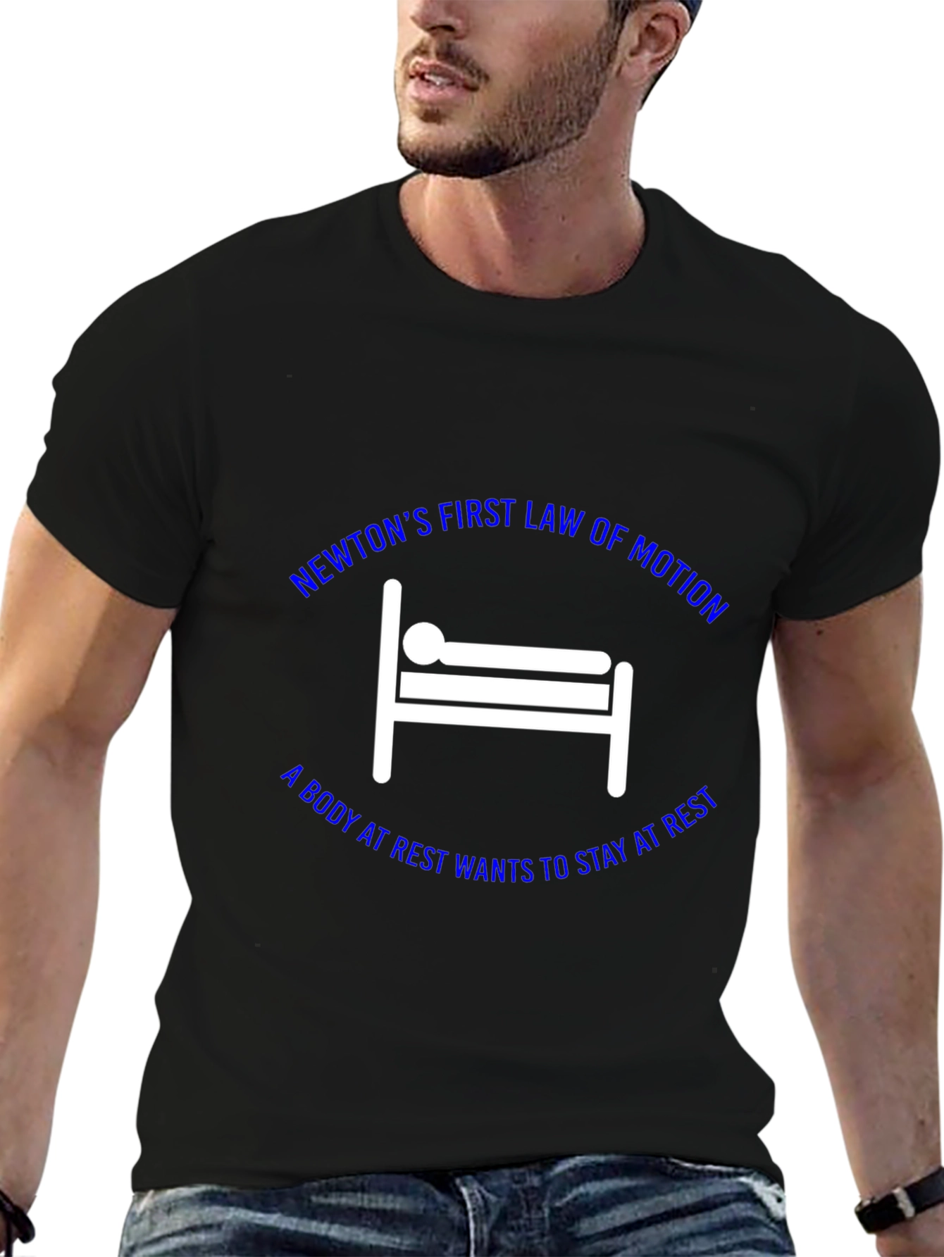 Newtons First Law T-Shirt: Science Humor