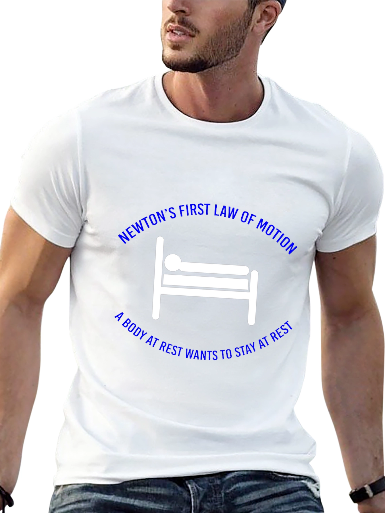 Newtons First Law T-Shirt: Science Humor