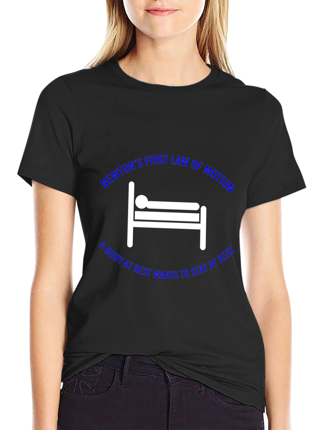 Newtons First Law T-Shirt: Science Humor
