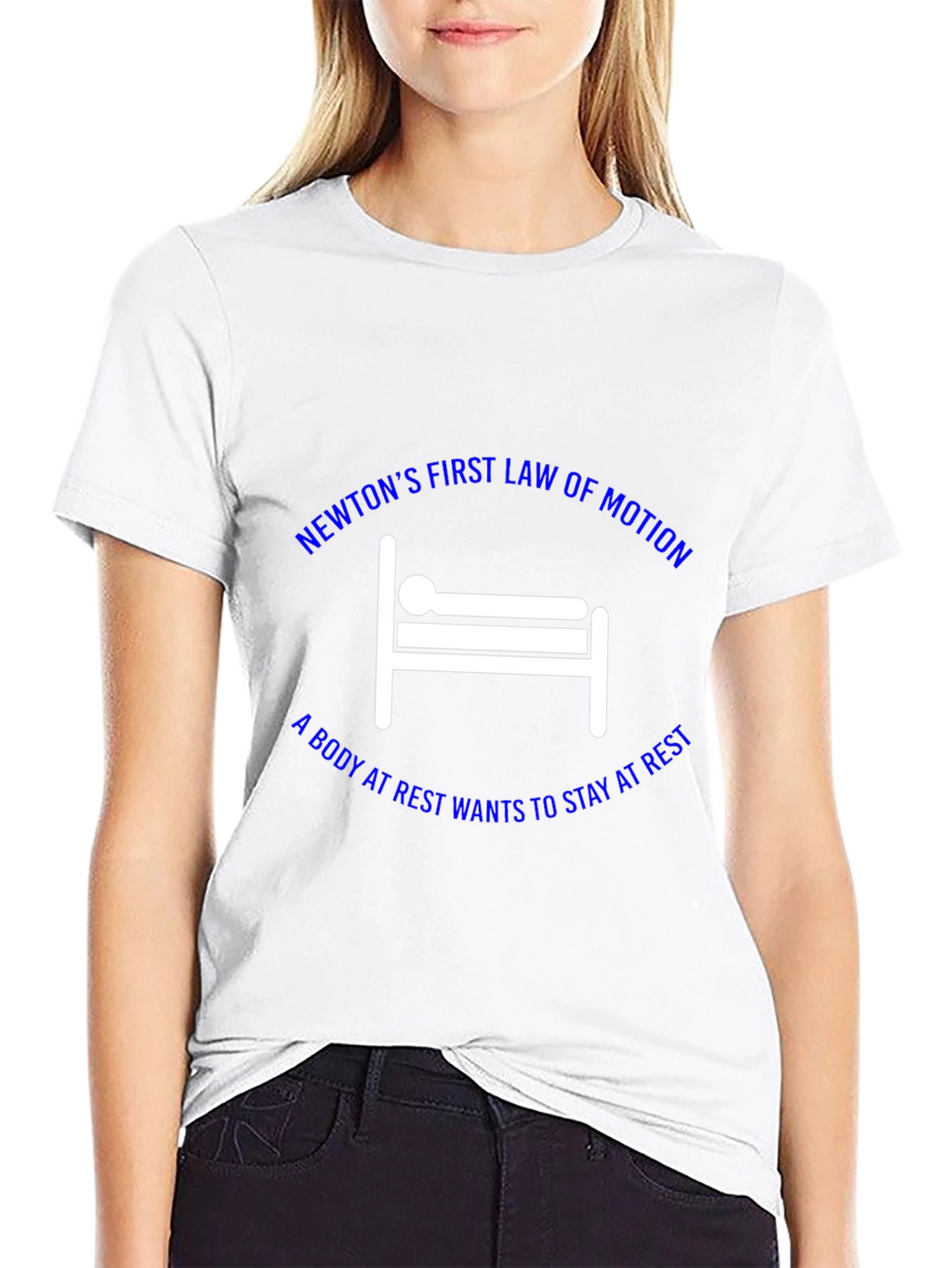 Newtons First Law T-Shirt: Science Humor