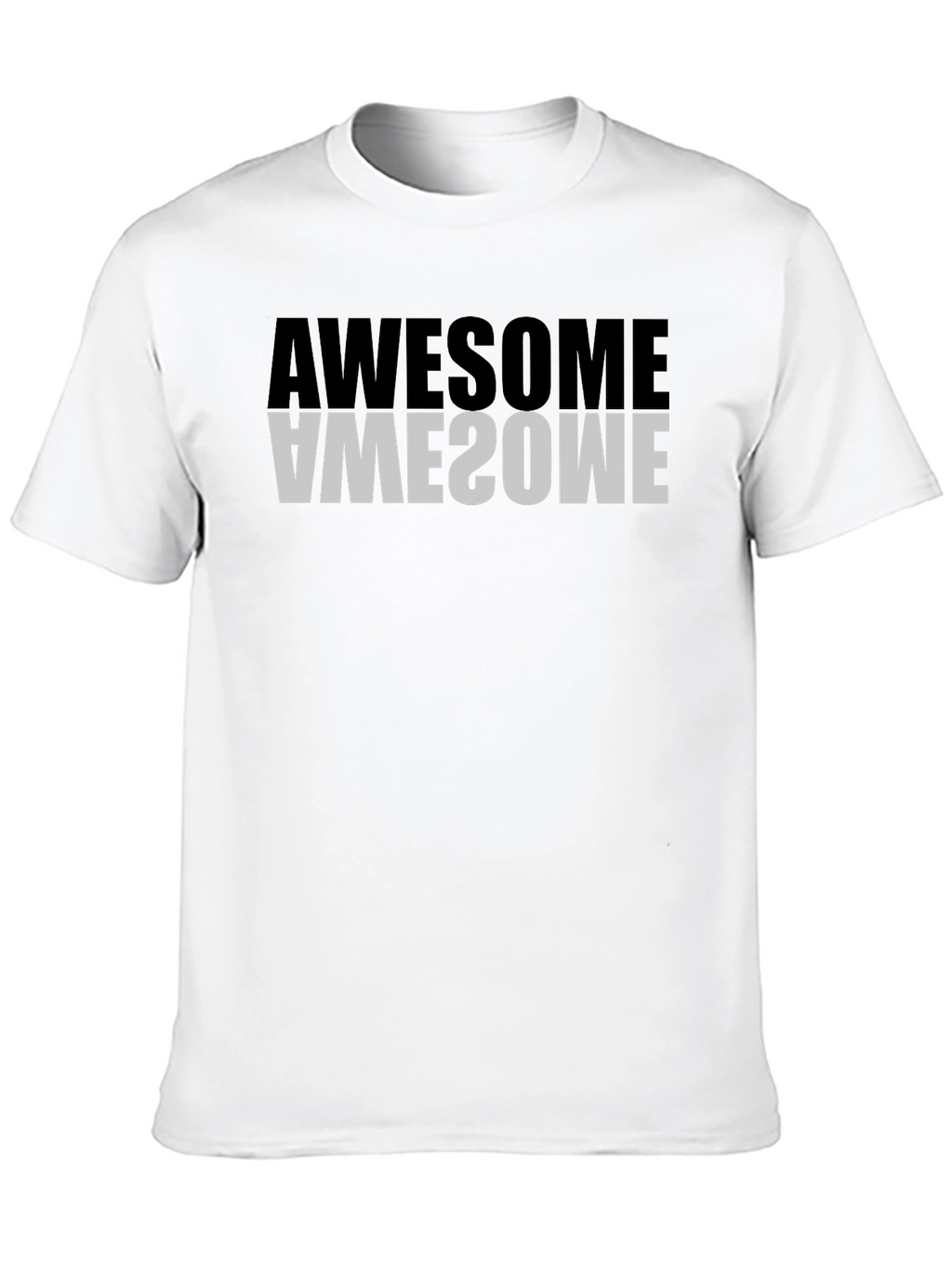 Awesome Reflective Graphic Tee - Black