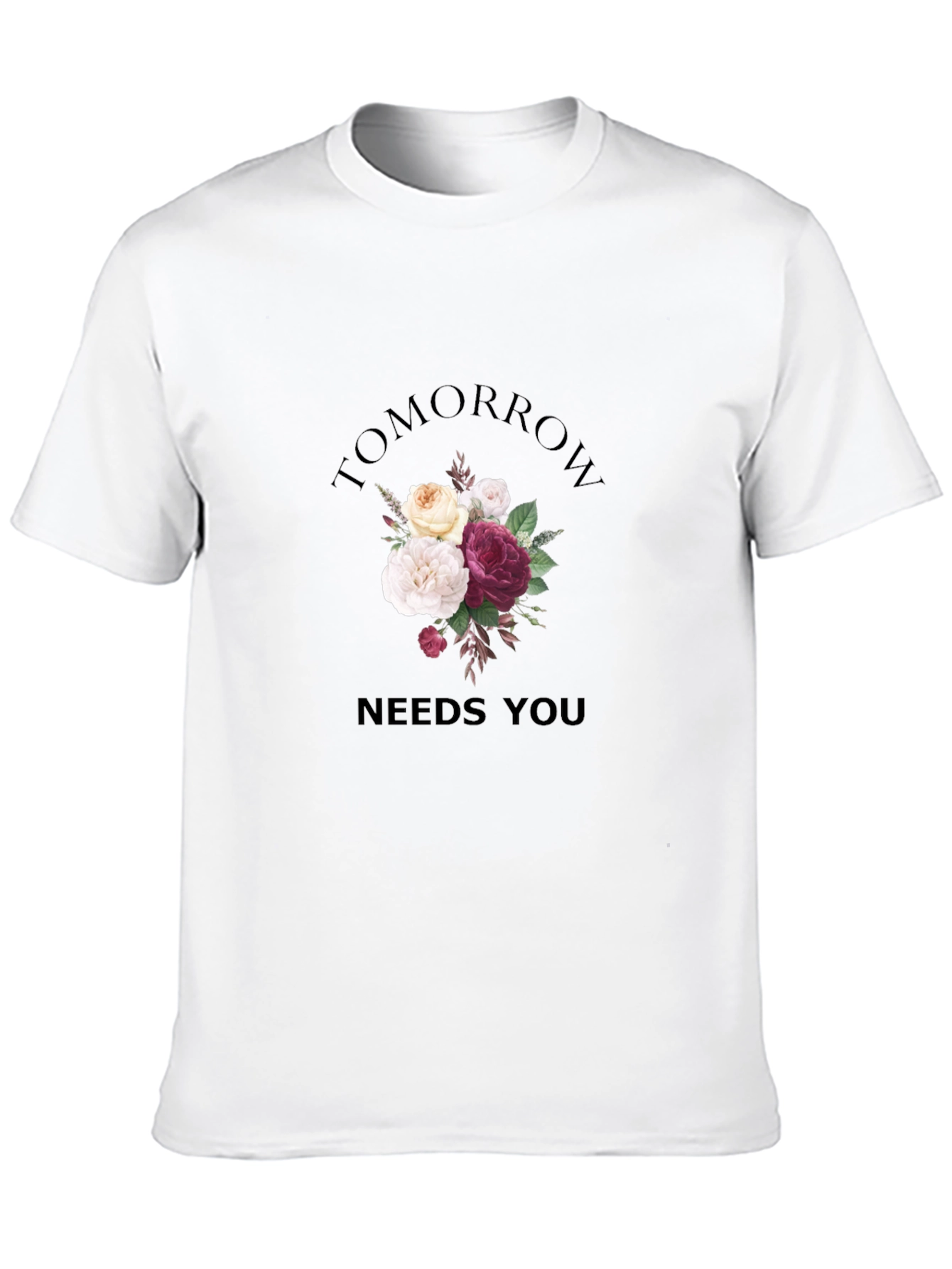 Floral Tomorrow Needs You Graphic Tee