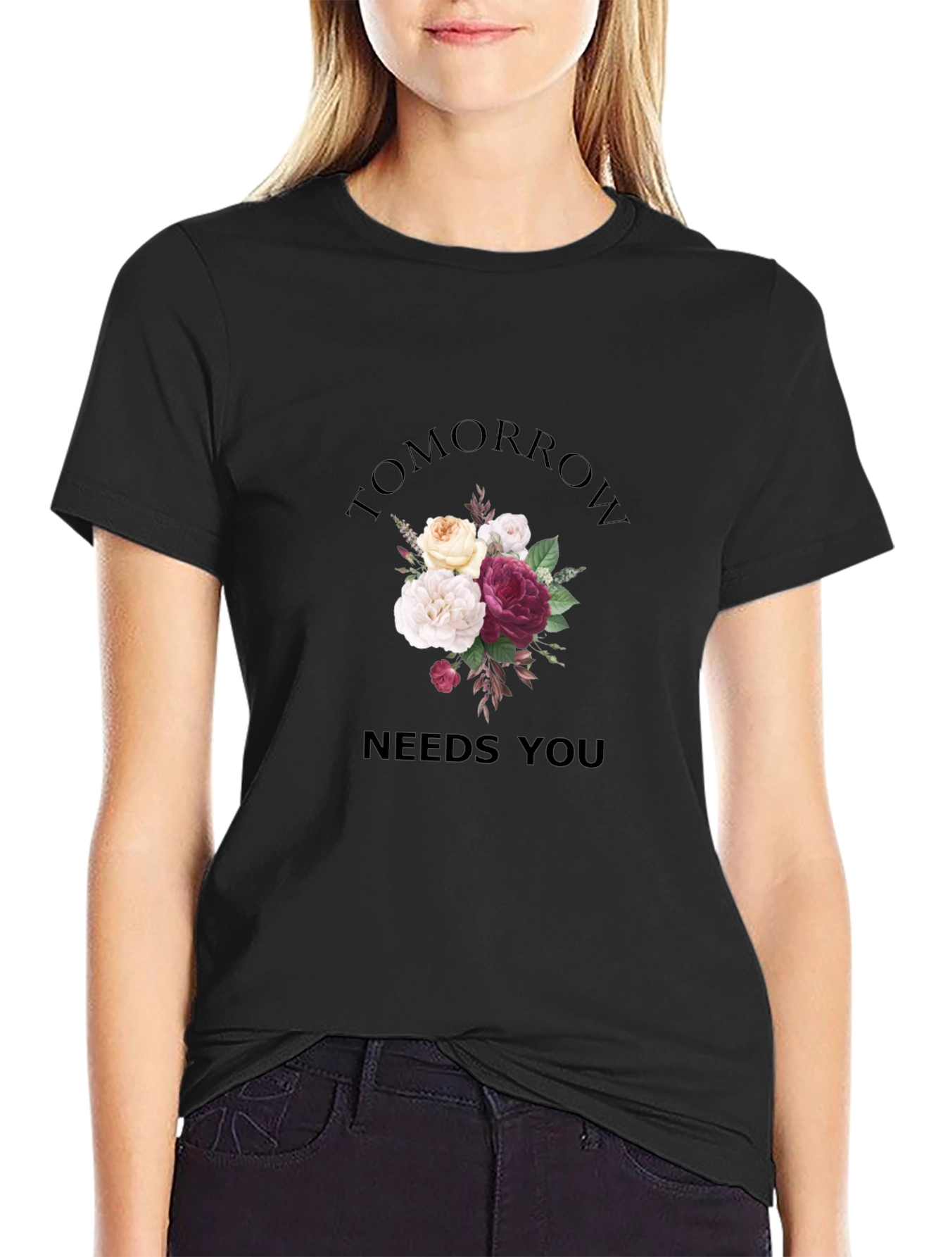 Floral Tomorrow Needs You Graphic Tee
