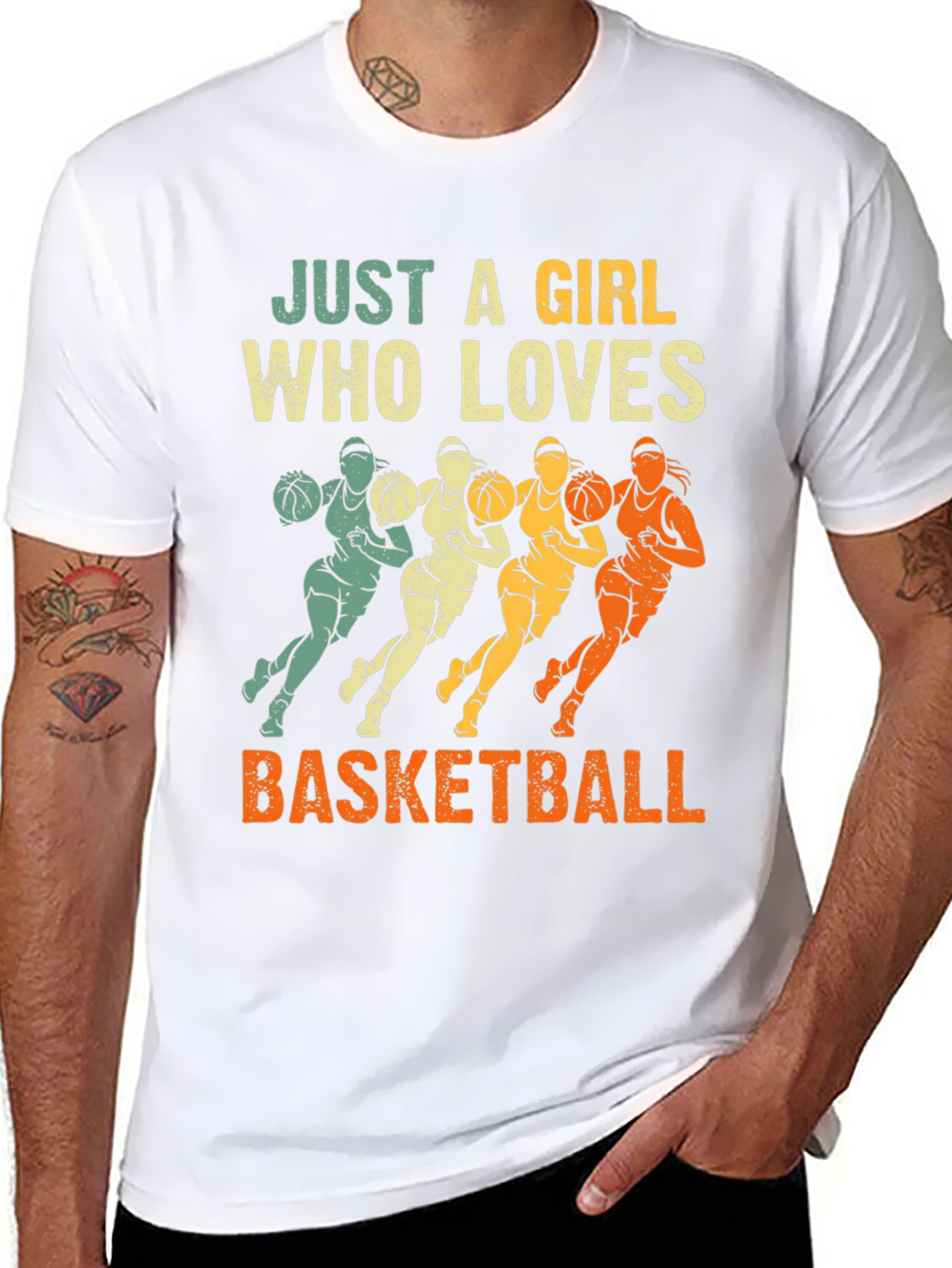 Just a Girl Who Loves Basketball T-Shirt
