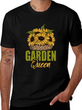 Garden Queen Sunflower Graphic T-Shirt