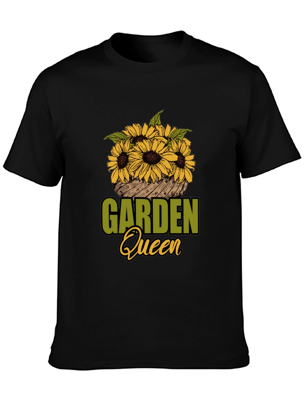 Garden Queen Sunflower Graphic T-Shirt