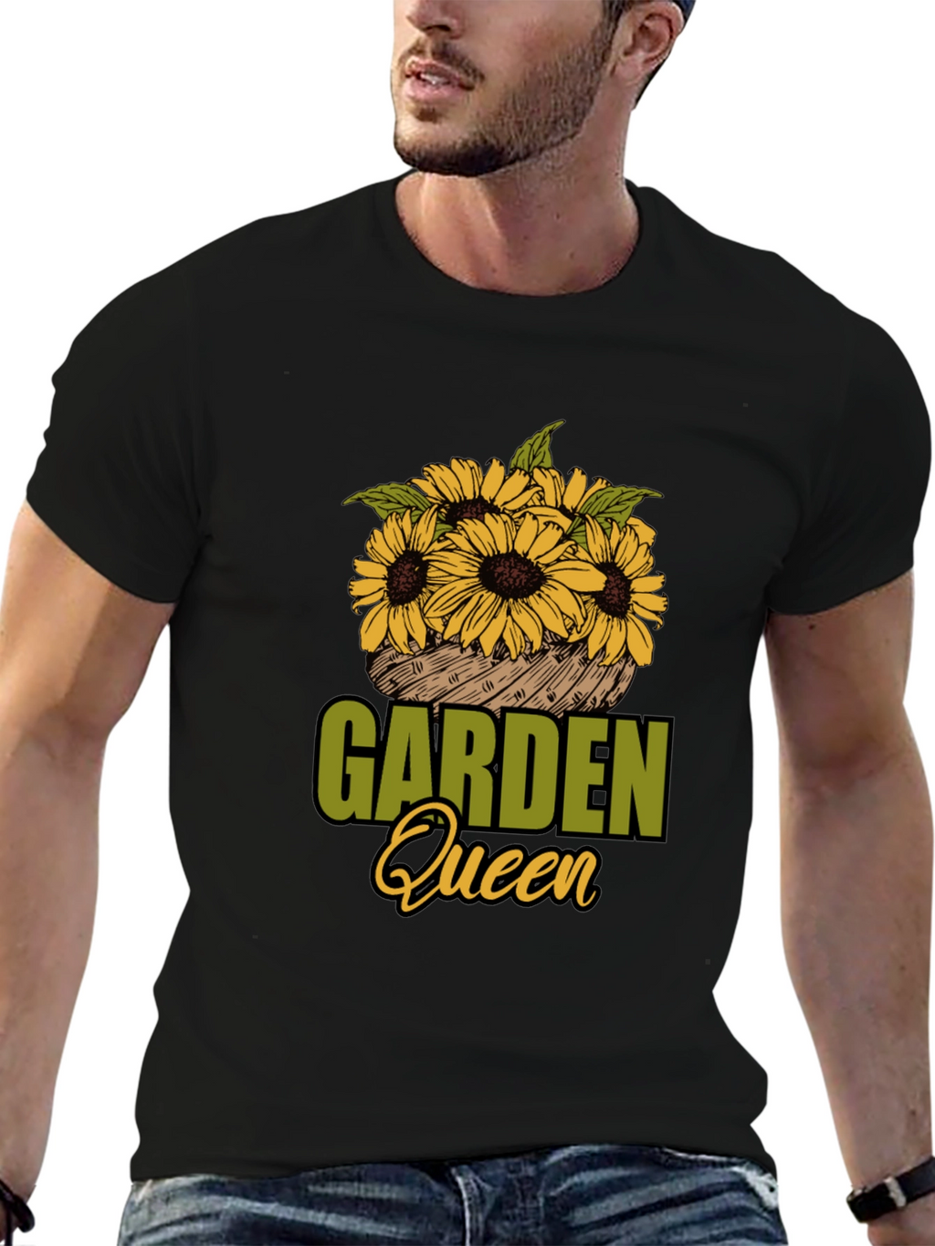 Garden Queen Sunflower Graphic T-Shirt