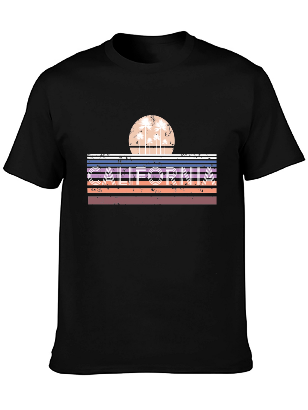 Retro California Palm Tree Graphic Tee