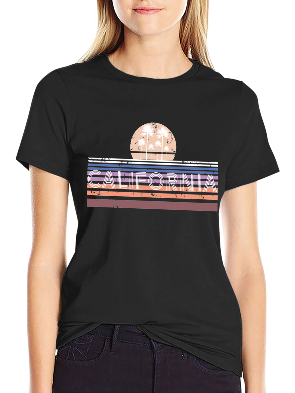 Retro California Palm Tree Graphic Tee