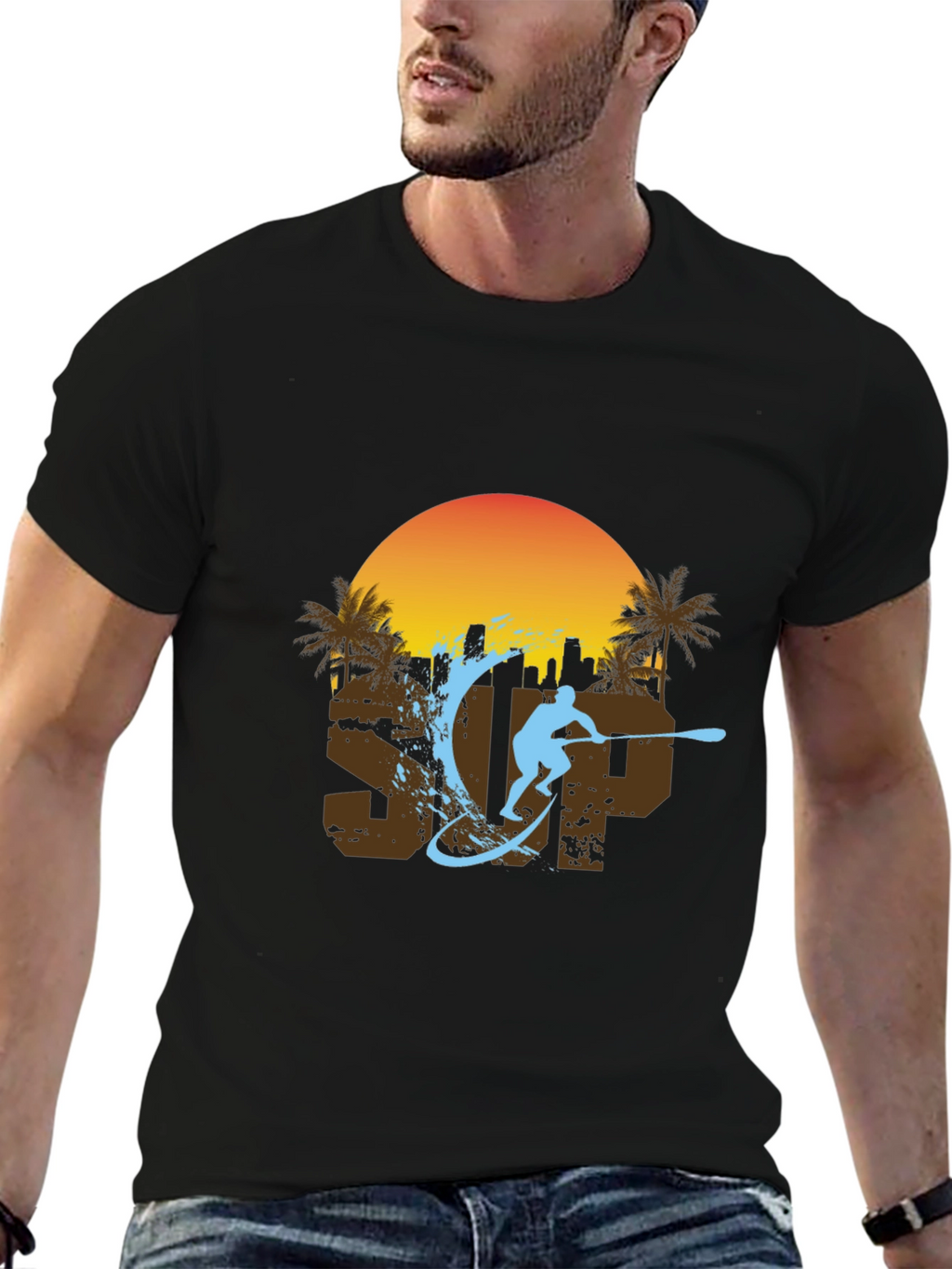 SUP Paddle Boarder T-Shirt - Summer Fun