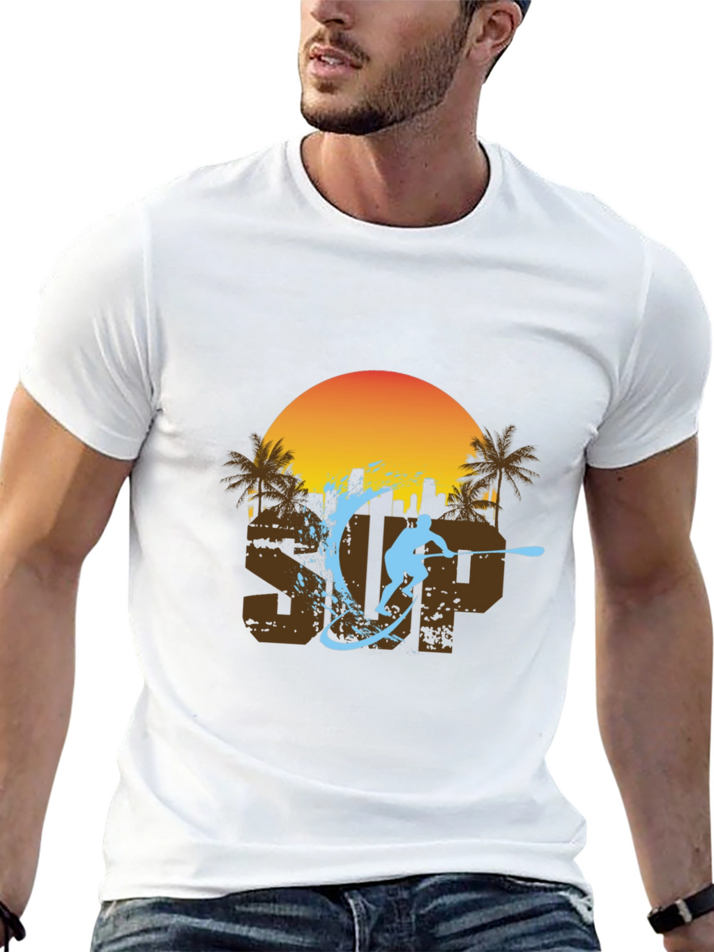 SUP Paddle Boarder T-Shirt - Summer Fun
