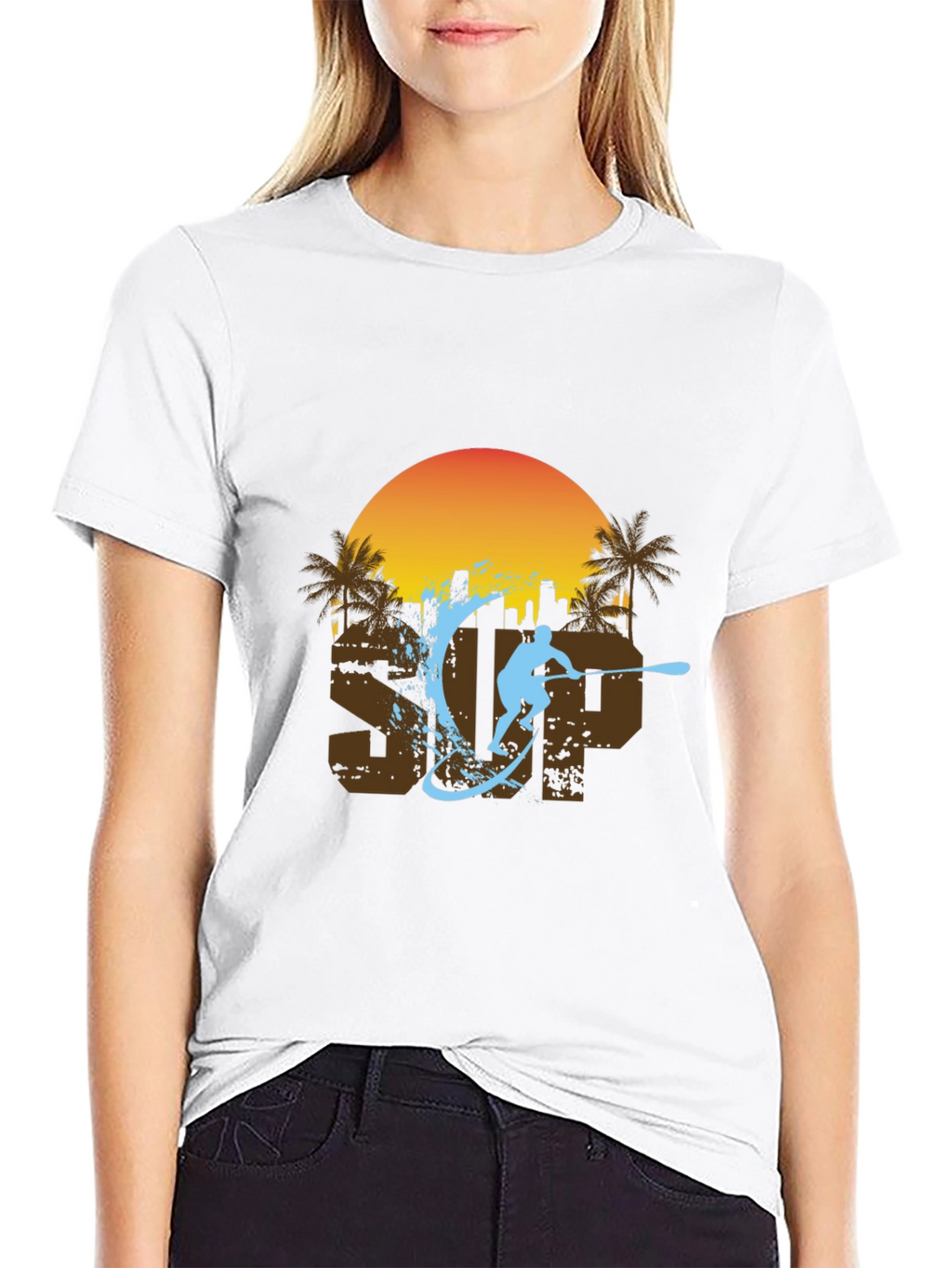 SUP Paddle Boarder T-Shirt - Summer Fun