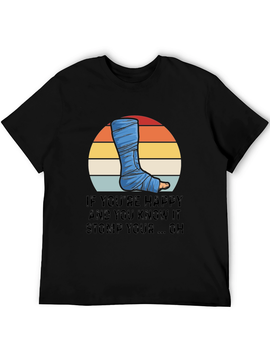 Happy Stomp Foot Cast Graphic Tee