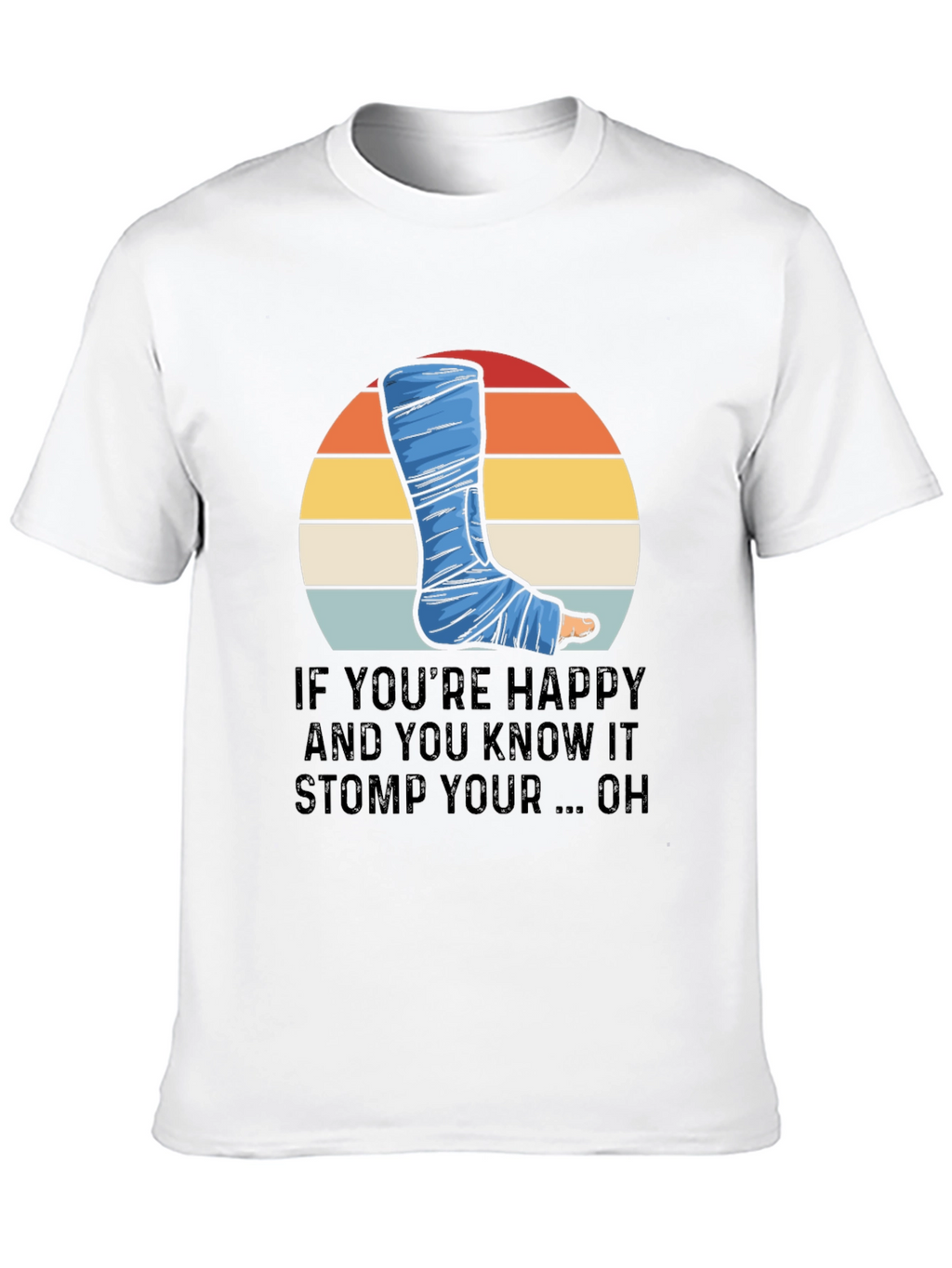 Happy Stomp Foot Cast Graphic Tee