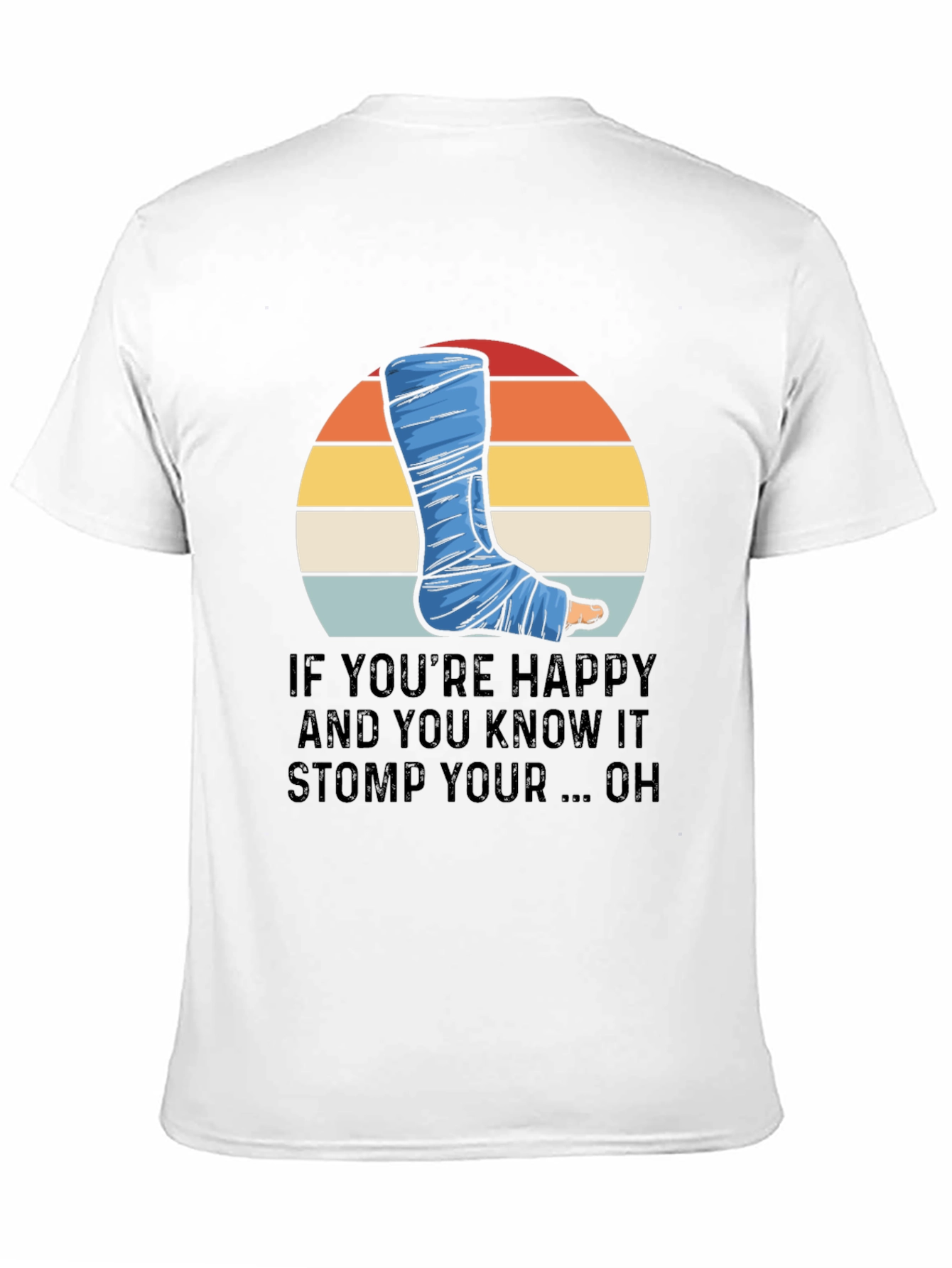 Happy Stomp Foot Cast Graphic Tee