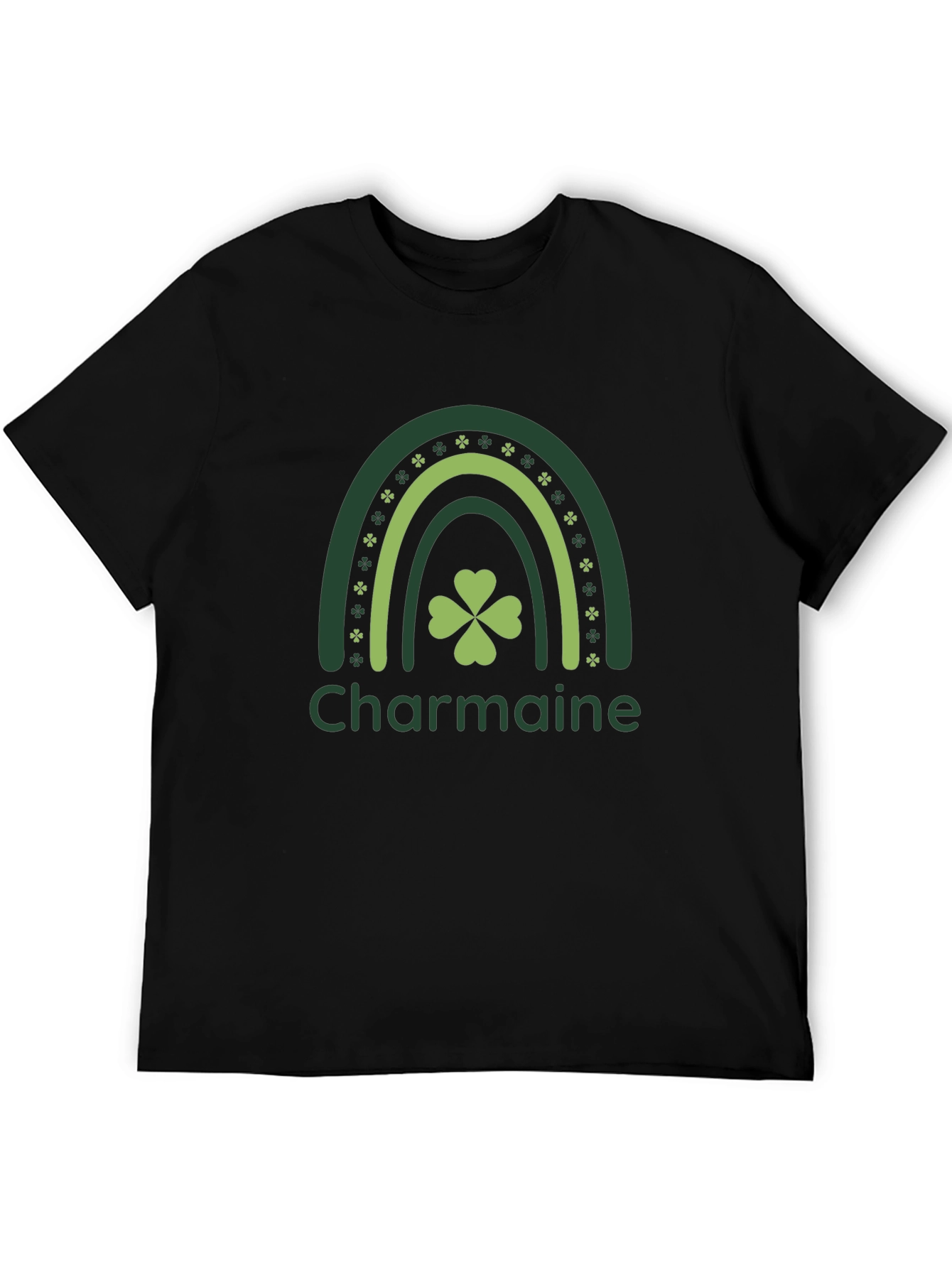 Charmaine Rainbow Shamrock St. Patricks Day T-Shirt