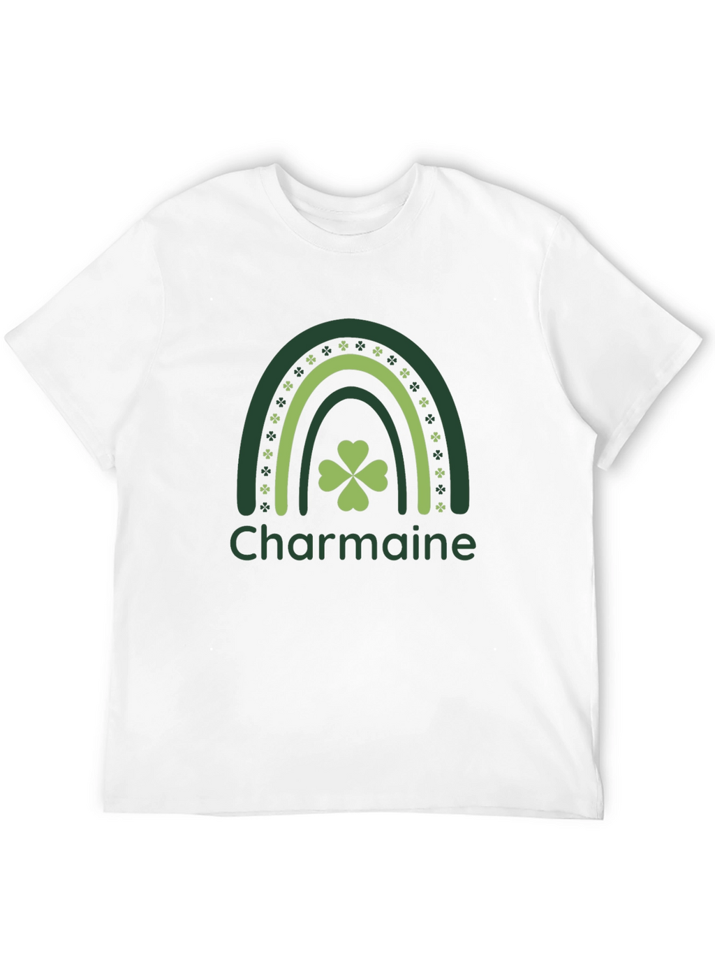 Charmaine Rainbow Shamrock St. Patricks Day T-Shirt