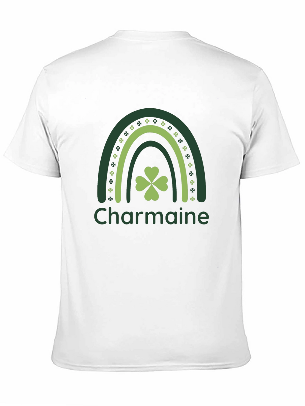 Charmaine Rainbow Shamrock St. Patricks Day T-Shirt