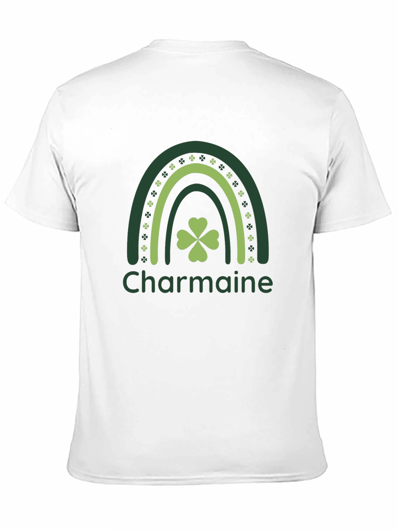 Charmaine Rainbow Shamrock St. Patricks Day T-Shirt