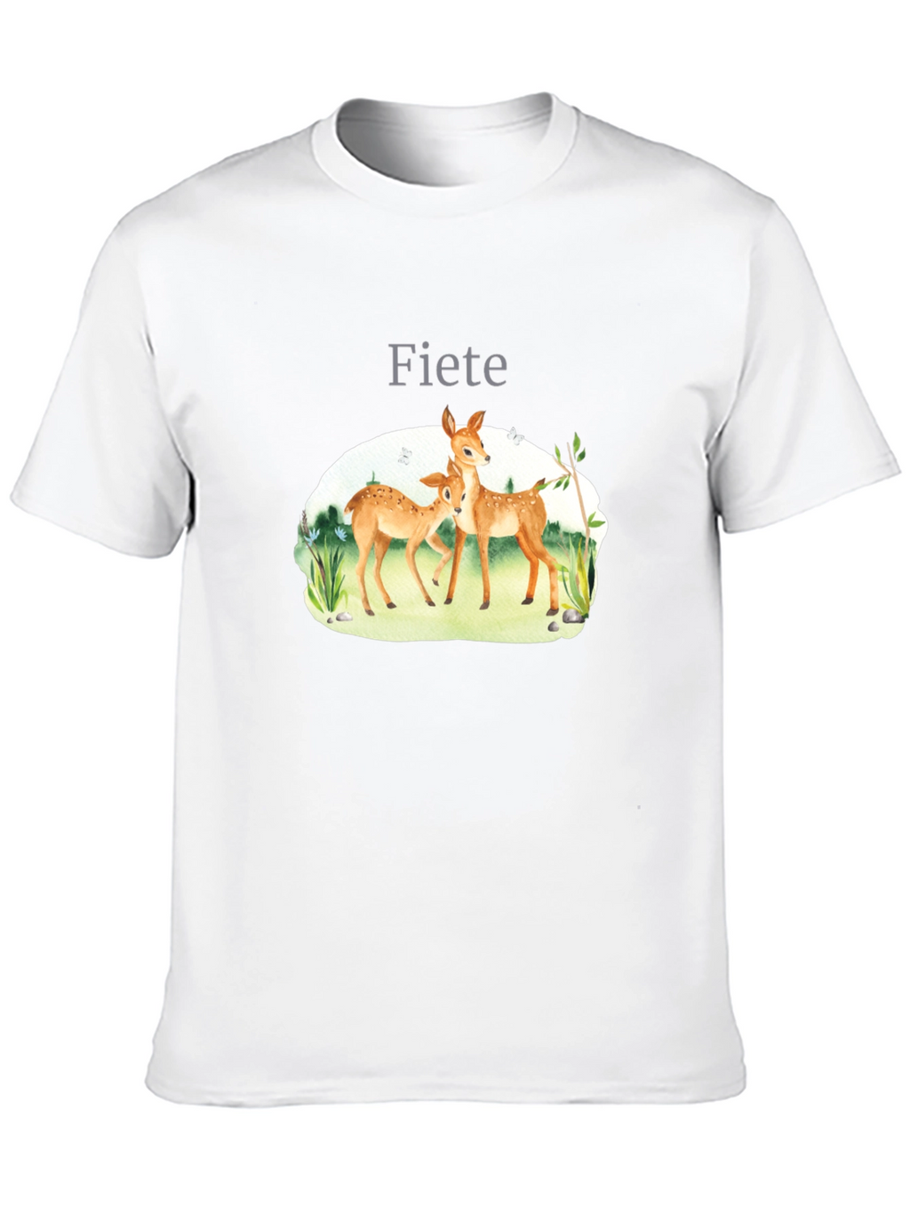 Fiete Deer Graphic Black T-Shirt