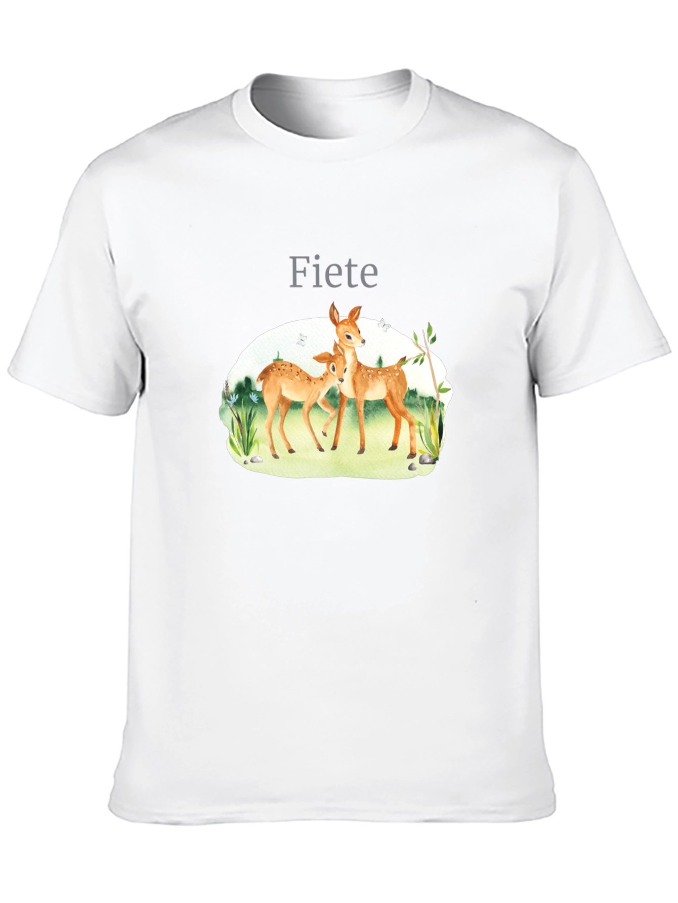 Fiete Deer Graphic Black T-Shirt
