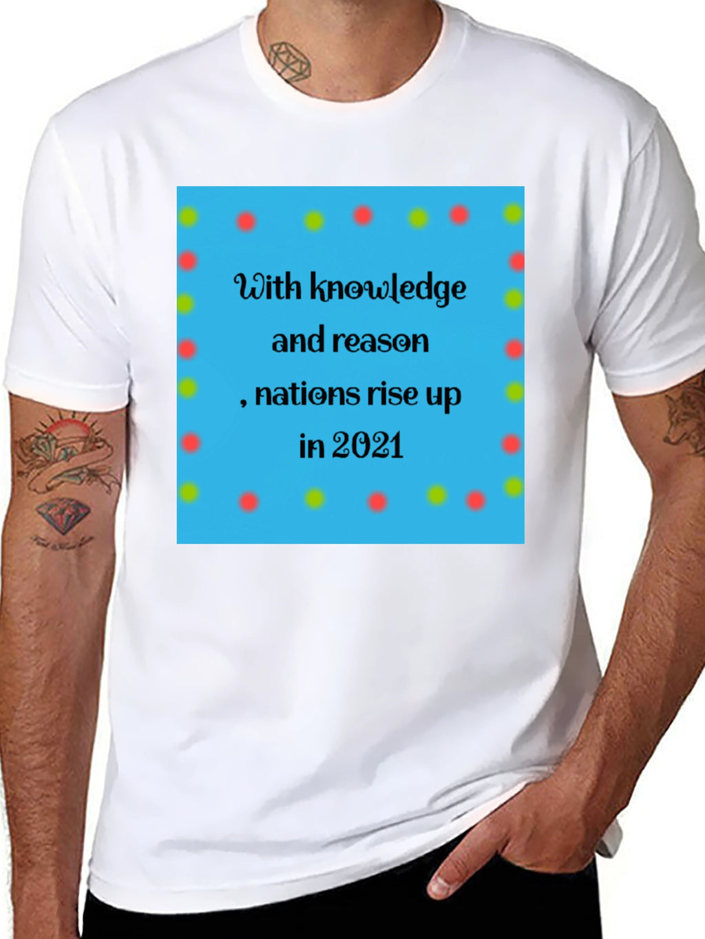 Knowledge & Reason Tee - Nations Rise Design